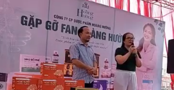 A clip of Hoang Huong pharmaceutical appeared to apologize to people after being punished