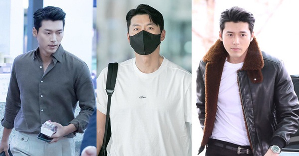 No need to go next to his wife Son Ye Jin, Hyun Bin also stormed the airport many times thanks to his “extreme” appearance.