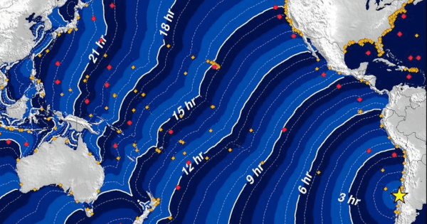 The largest super earthquake in ancient history, pushed the tsunami halfway around the world