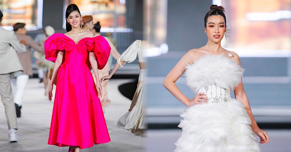 Do My Linh won the spotlight at fashion show Miss World Vietnam