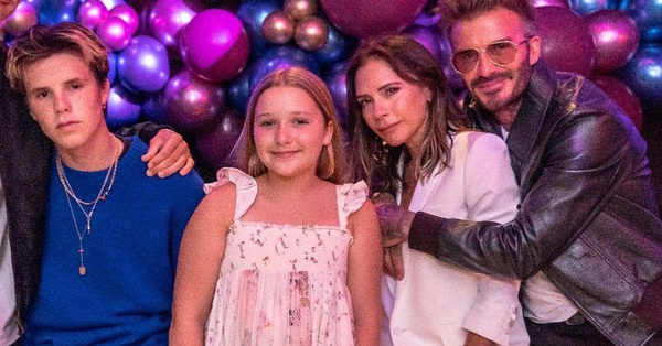 Harper Beckham’s chubby appearance caught the eye when she appeared at Victoria’s birthday party