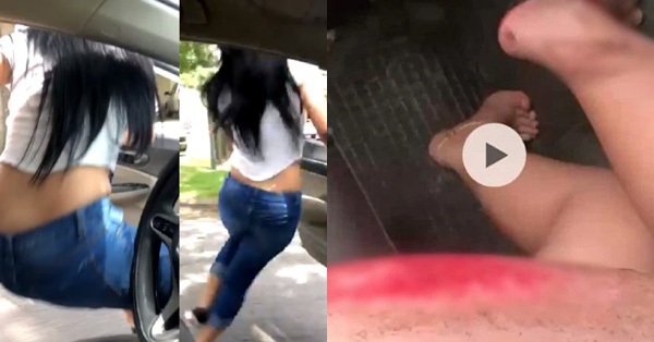 Young girl jumps out of a moving car because of being groped by a taxi driver