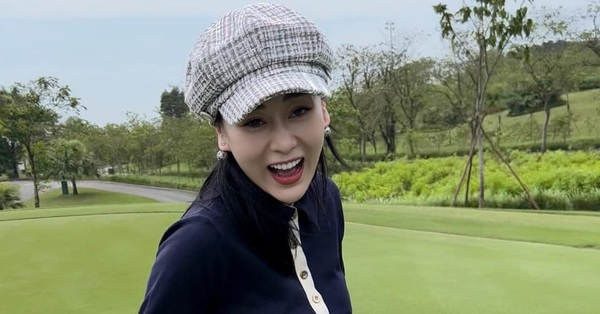 Phuong Oanh “fresh” on the golf course, Hong Dang immediately commented on this