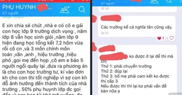 The information “forced weak students not to take the 10th grade exam” in Hanoi: the Ministry of Education and Training spoke out