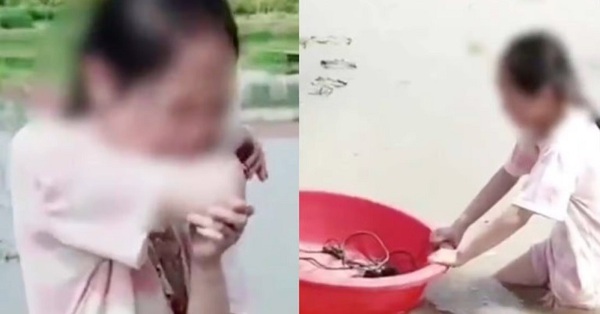 The Chinese father’s way of punishing his children for not wanting to go to school caused netizens to split into controversy