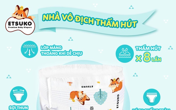 ETSUKO diapers officially entered the Vietnamese market with great deals