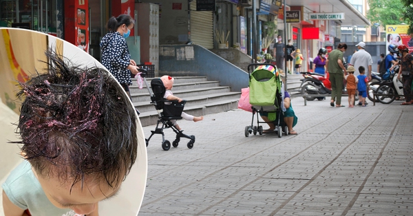 Boy was hit on the head by a strange object in an apartment building in Hanoi