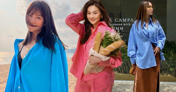 Vietnamese stars wear brightly colored shirts in 13 very chic ways