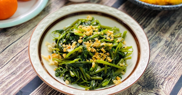 How to stir-fry green morning glory very delicious, dishes from water spinach
