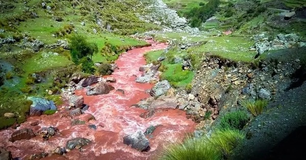 The river is as red as blood, named like a river of Vietnam