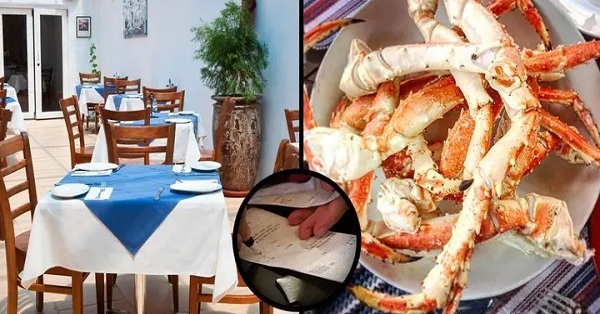 Tourists are shocked when they receive the bill to eat at the restaurant
