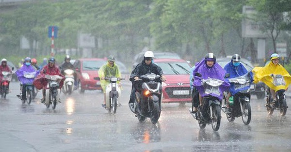 At the weekend, the cold air landed, Hanoi had showers