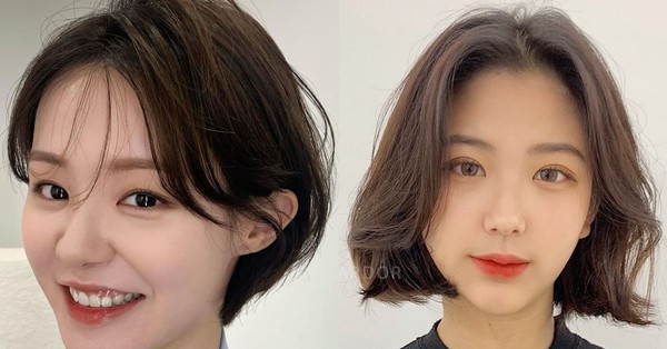 4 short hairstyles without cutting bangs still help the face look elegant