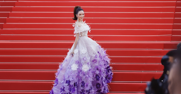 Ly Nha Ky shows off her “excellent” beauty on the red carpet of Cannes 2022