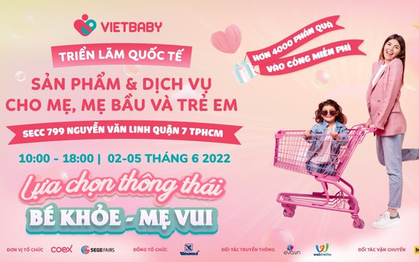 More than 200 booths will be present at the Vietbaby 2022 Mother and Baby product exhibition