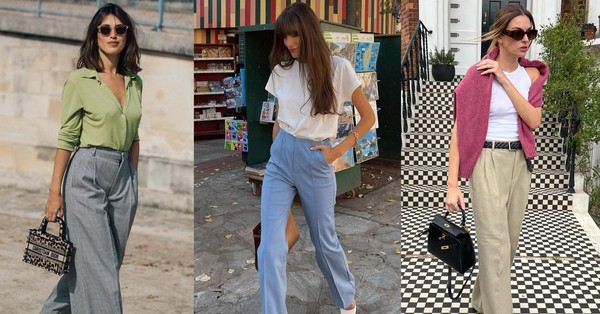 French women wear beautiful casual pants from the office to the street