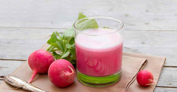 3 types of white radish juice help to nourish the skin and destroy fat very well