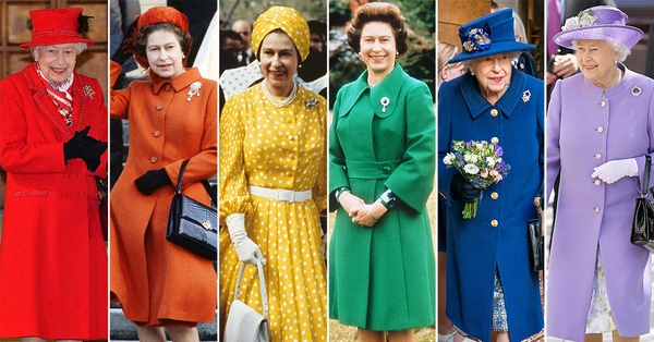 Looking back at 7 decades of wearing colorful costumes of the Queen of England