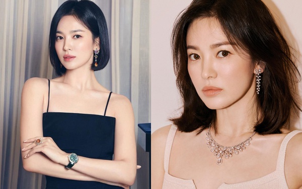 Song Hye Kyo is sexy when she wears open shoulder clothes showing her collarbone