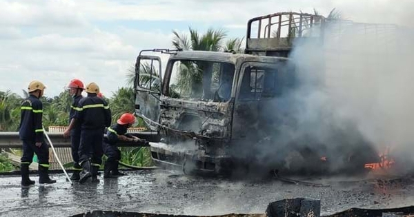 The cause of the fire on the Ho Chi Minh City highway