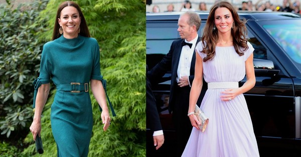 Princess Kate often chooses skirts to help flatter her surreal waist