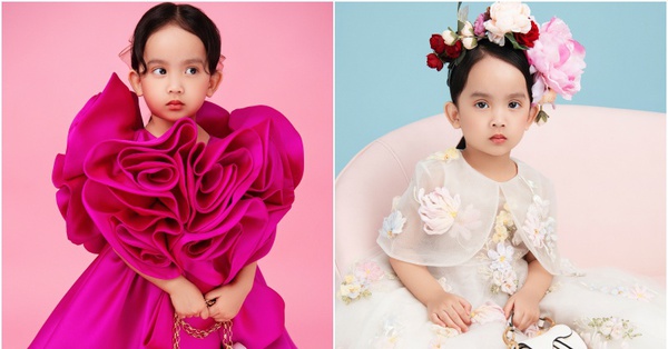 Designer Do Manh Cuong wears a gorgeous dress with branded bags for his daughter MyMy
