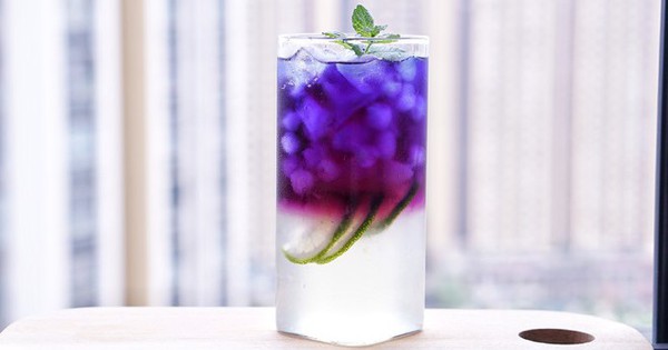 How to make butterfly pea flower lemonade to lose weight, beautiful skin, very effective