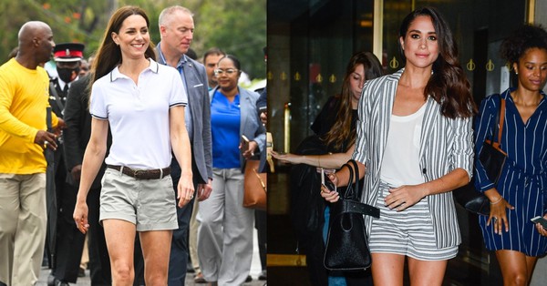 Princess Kate and Meghan Markle compete in shorts
