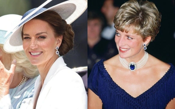 Exquisite earrings Princess Kate wears in gratitude to her mother-in-law