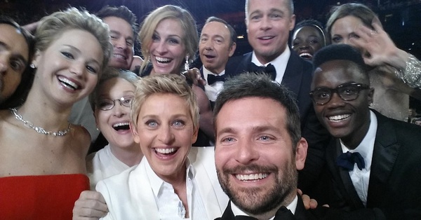 After the most famous “selfie” moment in Oscar history, what are the characters in the picture now?