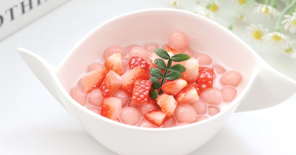 The easiest way to cook strawberry pearl tea is very delicious