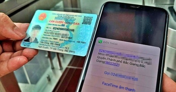 Please take a photo of your ID card, CCCD to scam