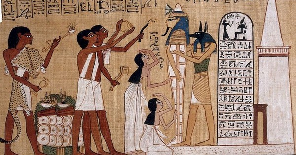 Có những kỹ thuật vẽ đặc biệt nào khi vẽ tranh Ai Cập cổ đại?
