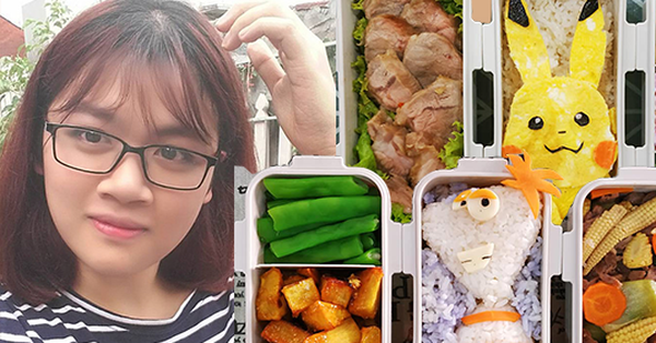 9x Hà Nội ngày nào cũng làm những hộp cơm siêu cute cho chồng mang đi làm khiến MXH ''phát sốt''