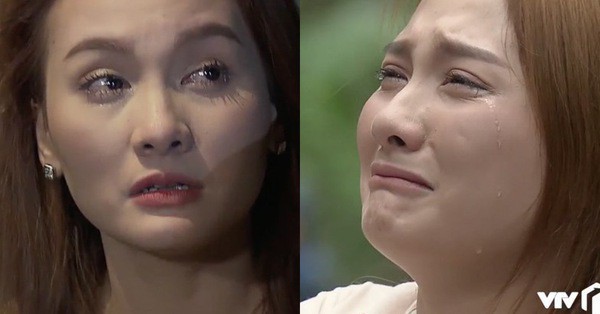 Nhìn Bảo Thanh khóc thật đau nhưng ai cũng mong cô tẩy trang đi vì phấn dày bờ cả lên rồi