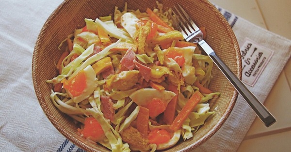 Salad giảm cân từ khoai lang và bắp cải giúp vòng eo thon gọn