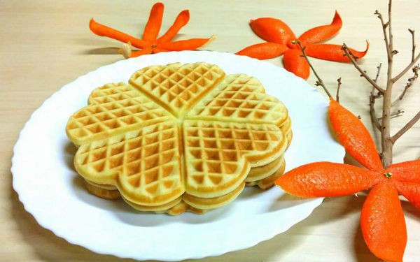 Làm bánh Waffle giòn ngon thơm phức ăn sáng 