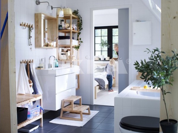Những thiết kế ph&ograve;ng tắm tiện dụng của IKEA 