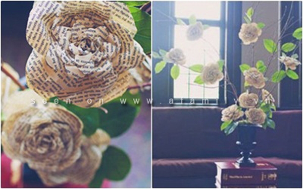 Hướng dẫn Cách làm bông hoa bằng giấy báo đơn giản và dễ thực hiện tại nhà