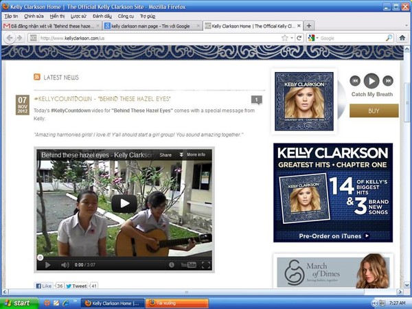 Kelly Clarkson khen nức nở clip cover của 2 nữ sinh Việt 3