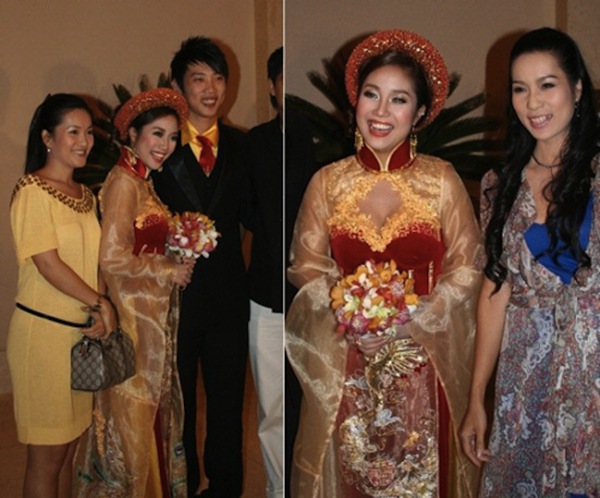 Những cô dâu của showbiz Việt diện áo dài trong ngày cưới hỏi 24 Những cô dâu của showbiz Việt diện áo dài trong ngày cưới hỏi 24
