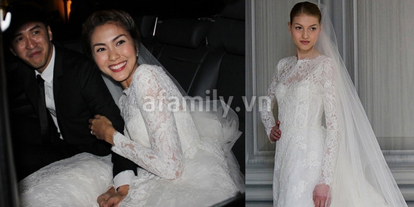 Váy cưới của Tăng Thanh Hà trị giá trăm triệu 6