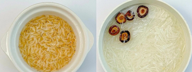 Bánh củ cải trắng chiên tôm khô: Món ăn ngon cho mùa đông ấm áp - Ảnh 2.