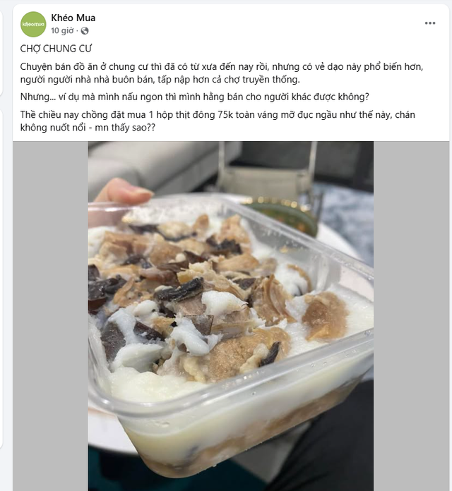 chợ chung cư - Ảnh 1.