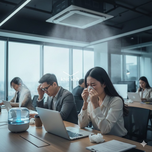 Mùa này, văn phòng nào cũng có vài ba người