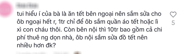 Gia đình 4 người dự trù tiêu Tết 20 triệu: MXH tranh cãi gay gắt vì khoản Tết nội gấp 10 lần Tết ngoại - Ảnh 5. Gia đình 4 người dự trù tiêu Tết 20 triệu: MXH tranh cãi gay gắt vì khoản Tết nội gấp 10 lần Tết ngoại - Ảnh 5.