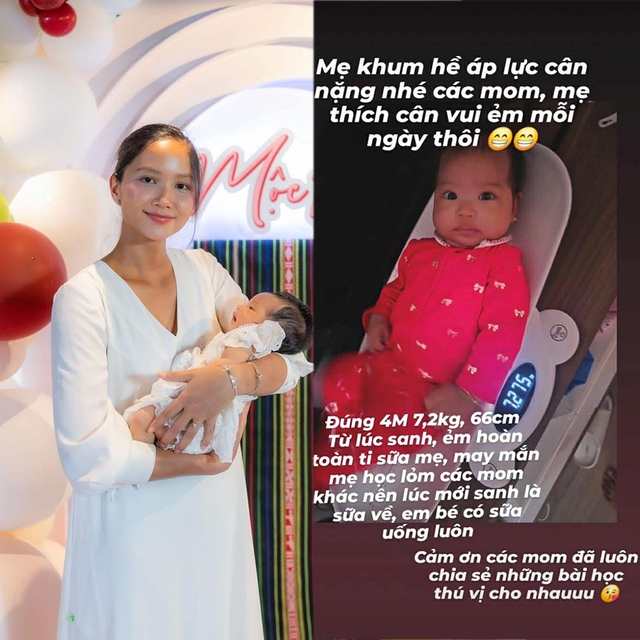 Mẹ bỉm H'Hen Nie nu&ocirc;i con cực m&aacute;t tay: &Aacute;i nữ kế thừa mới 4 th&aacute;ng tuổi đ&atilde; d&agrave;i "ng&oacute;t cả m&eacute;t", khu&ocirc;n mặt giống bố như tạc- Ảnh 1.