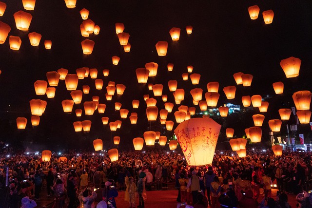 Lễ hội Đèn Trời Bình Khê - Điểm hẹn lãng mạn bậc nhất Đài Loan - Ảnh 1.