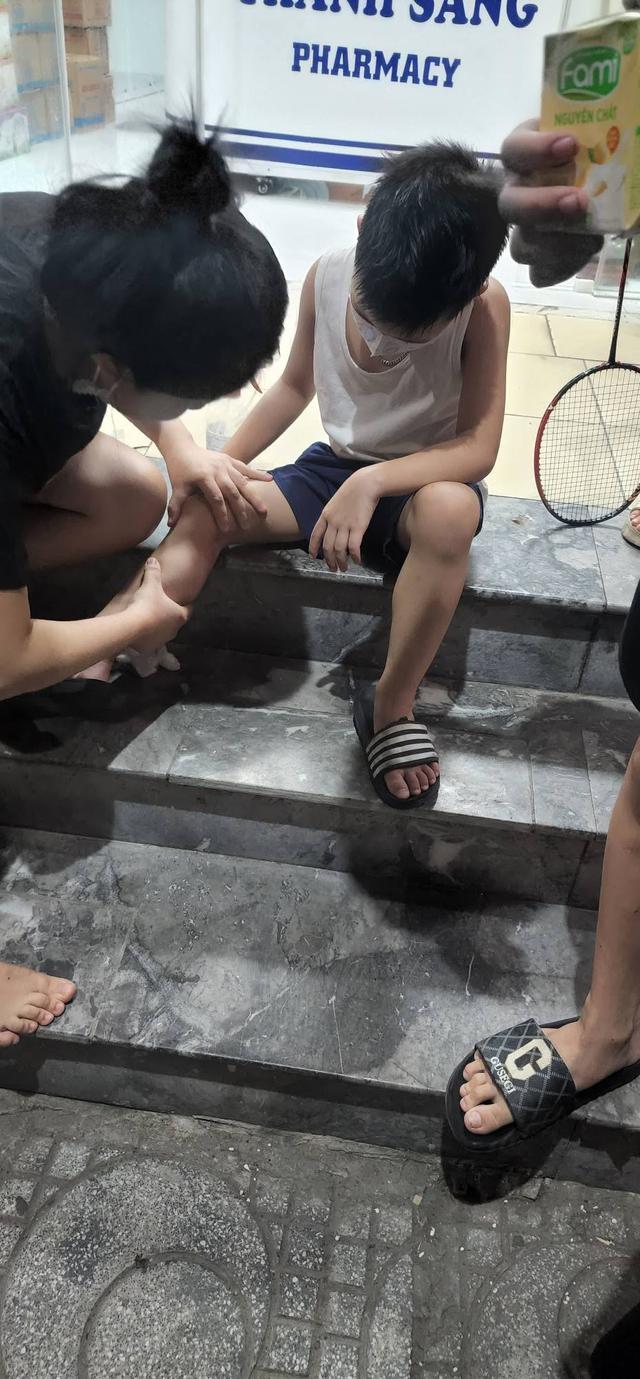 Chó được dắt xuống sân nhưng không rọ mõm, bé trai bị cắn phải đi tiêm phòng trong đêm - Ảnh 2.
