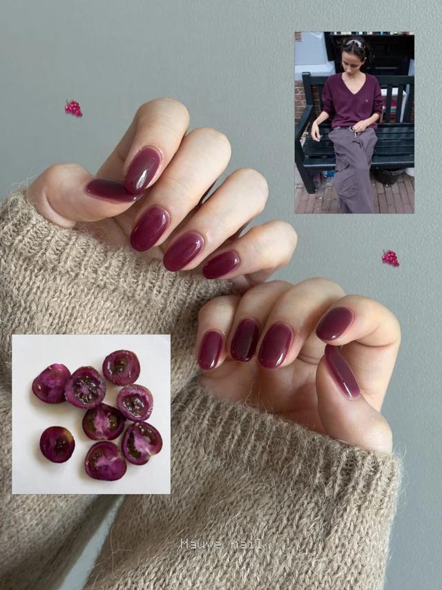 5 kiểu nail màu quả mọng
